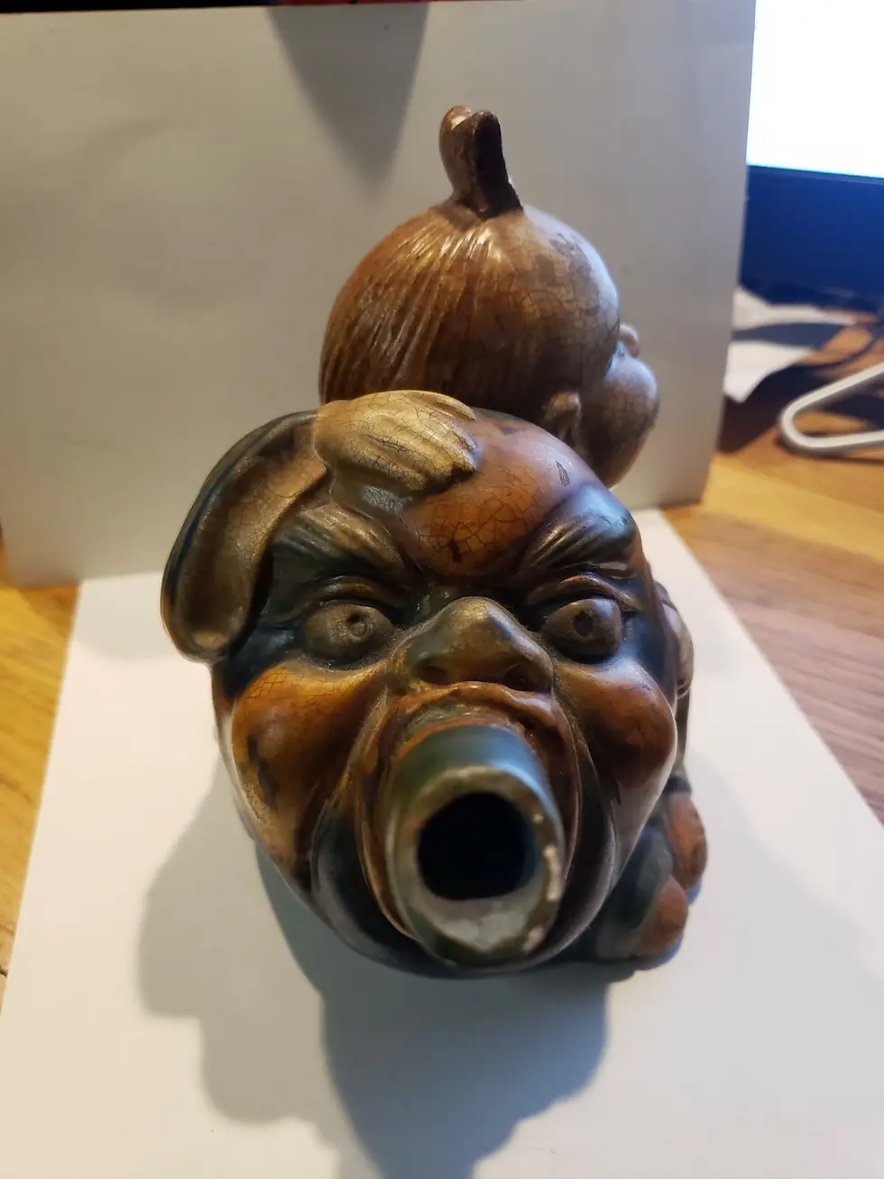Thumbnail: Minton Majolica Chinaman Mask Teapot
