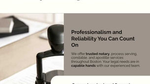 Trusted Notary, Process Serving, Constable, and Apostille Services in Boston