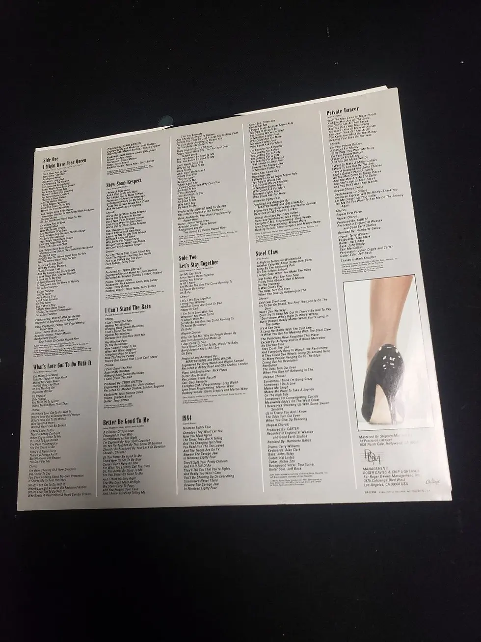 Thumbnail: Tina Turner Private Dancer Original Vinyl LP