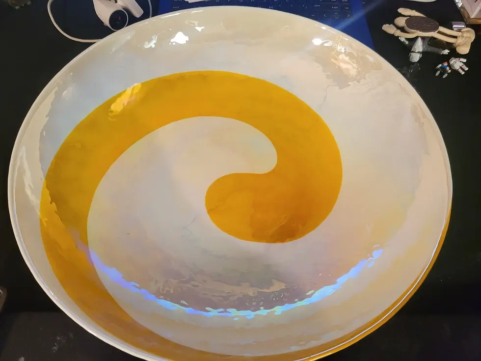 Thumbnail: Italian Murano Modern Glass Centerpiece Bowl