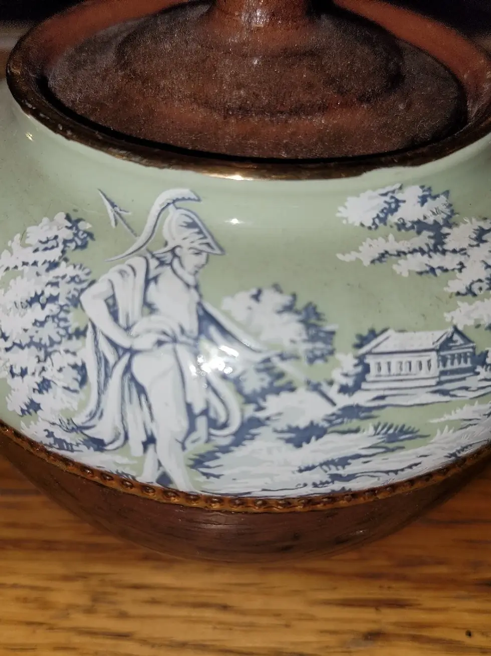 Thumbnail: Sadler Staffordshire Greek Design Teapot
