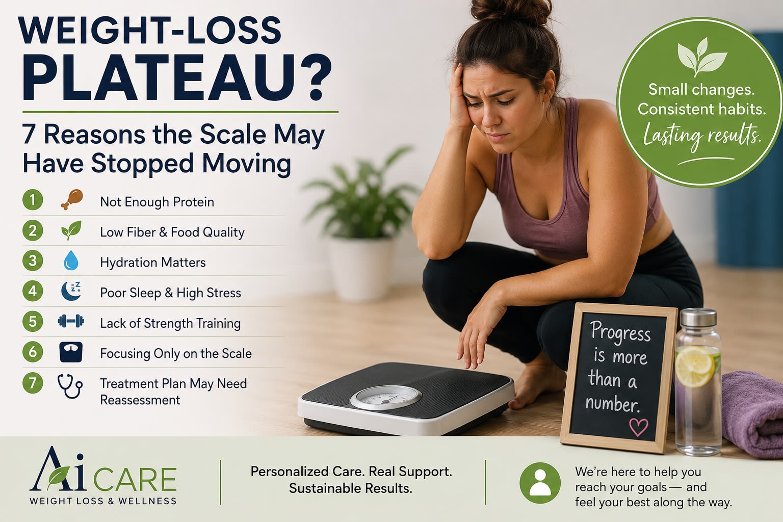 Weight-Loss Plateau on Semaglutide or Tirzepatide? 7 Reasons the Scale May Have Stopped Moving