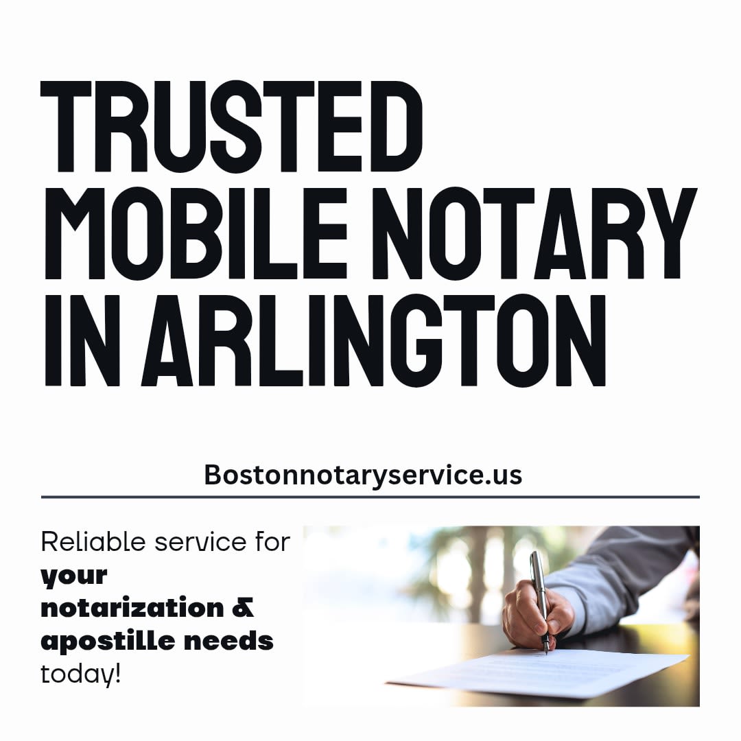 Mobile Notary Service in Arlington, MA – Boston Notary Service