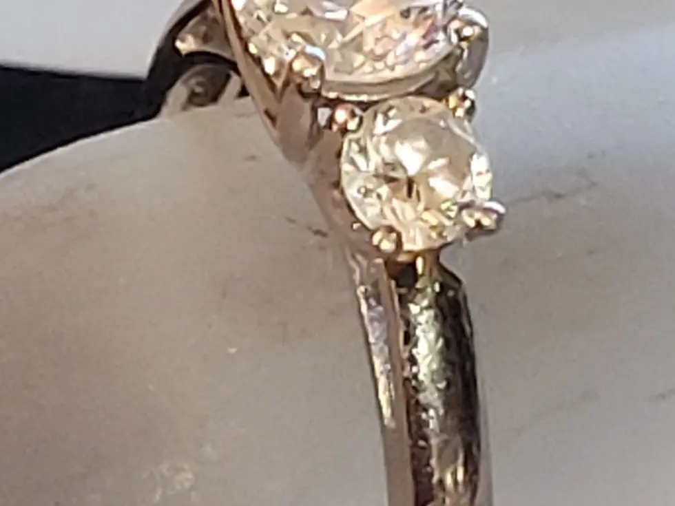 Thumbnail: Sterling Silver CZ Engagement Ring Size 8