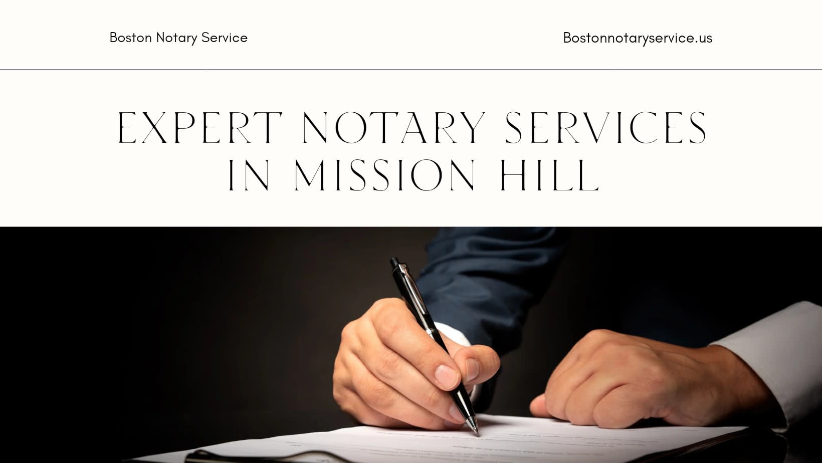 Expert Notary Services in Mission Hill, Boston: Trust Boston Notary Service for All Your Notary Needs