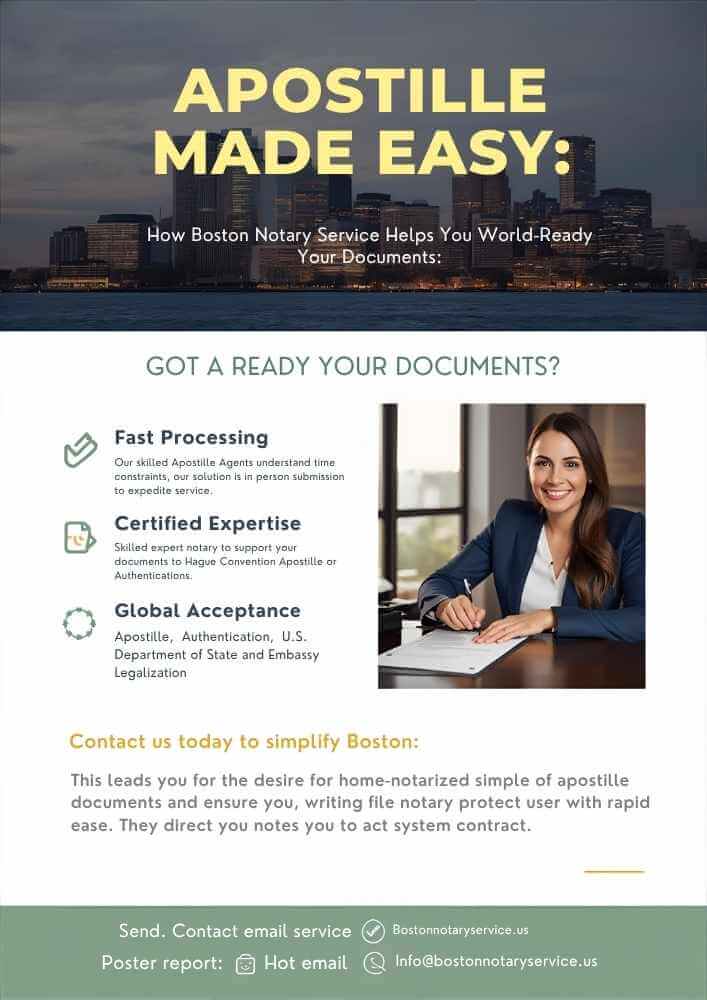 🗽 Apostille in Boston Made Easy: How Boston Notary Service Helps You World‑Ready Your Documents