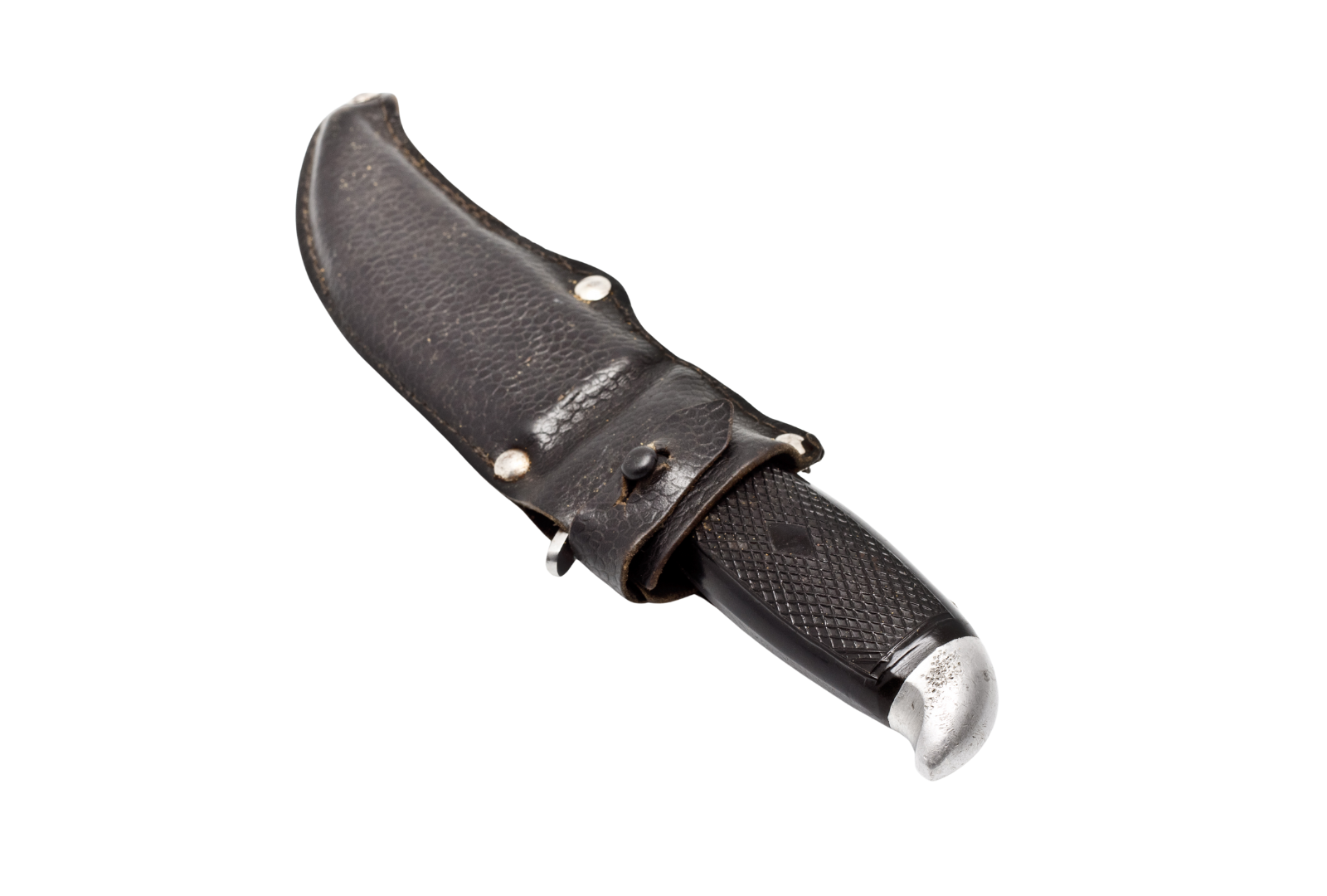 Half Face Blade With Black Leather Case