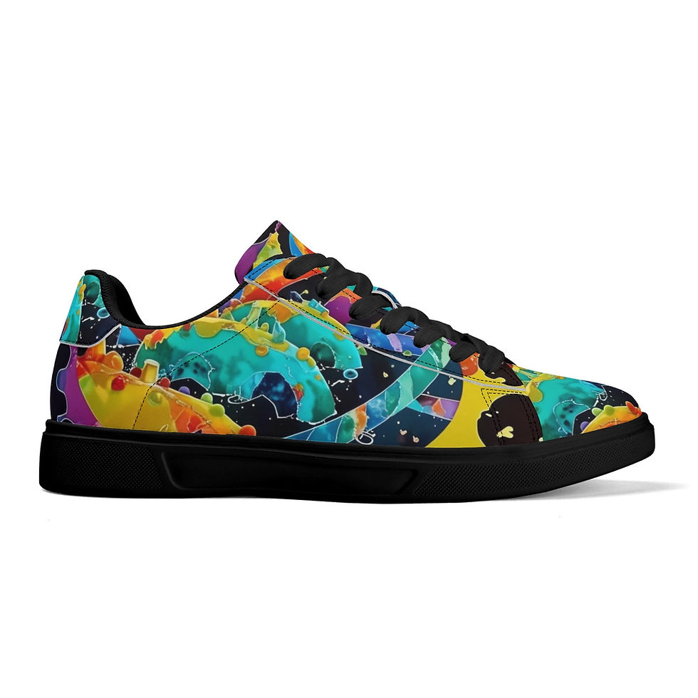 Thumbnail: Adult Low Top Leather Skateboard Shoes WIth Personalized Logo /Name