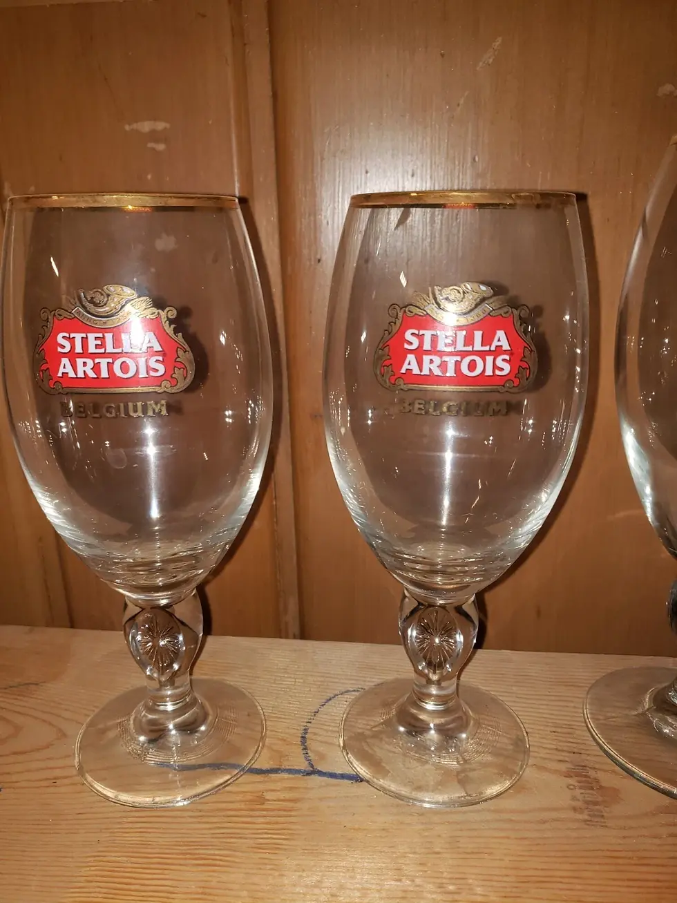 Thumbnail: Set of 4 Stella Artois Belgium Chalices