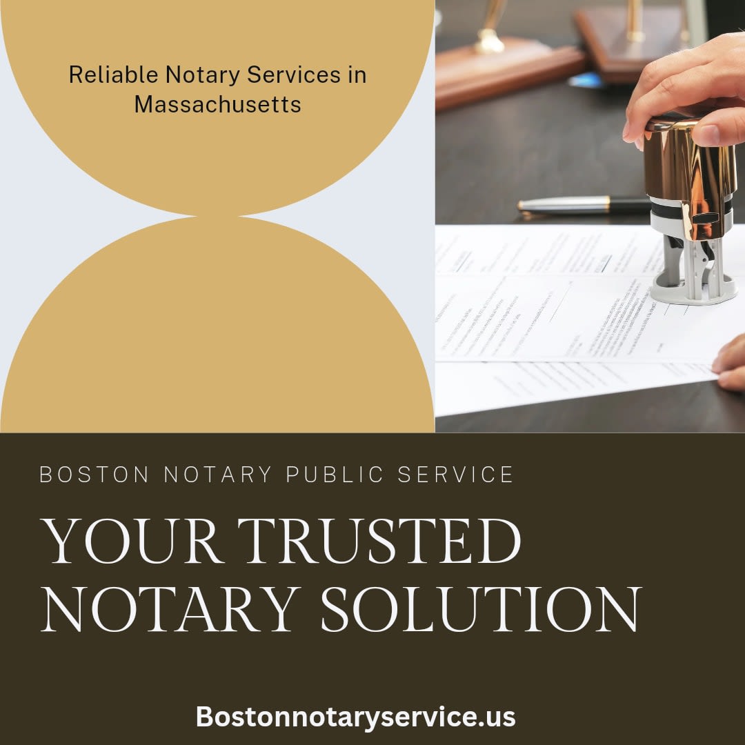 Massachusetts Notary Public Services: Comprehensive Solutions with Boston Notary Service