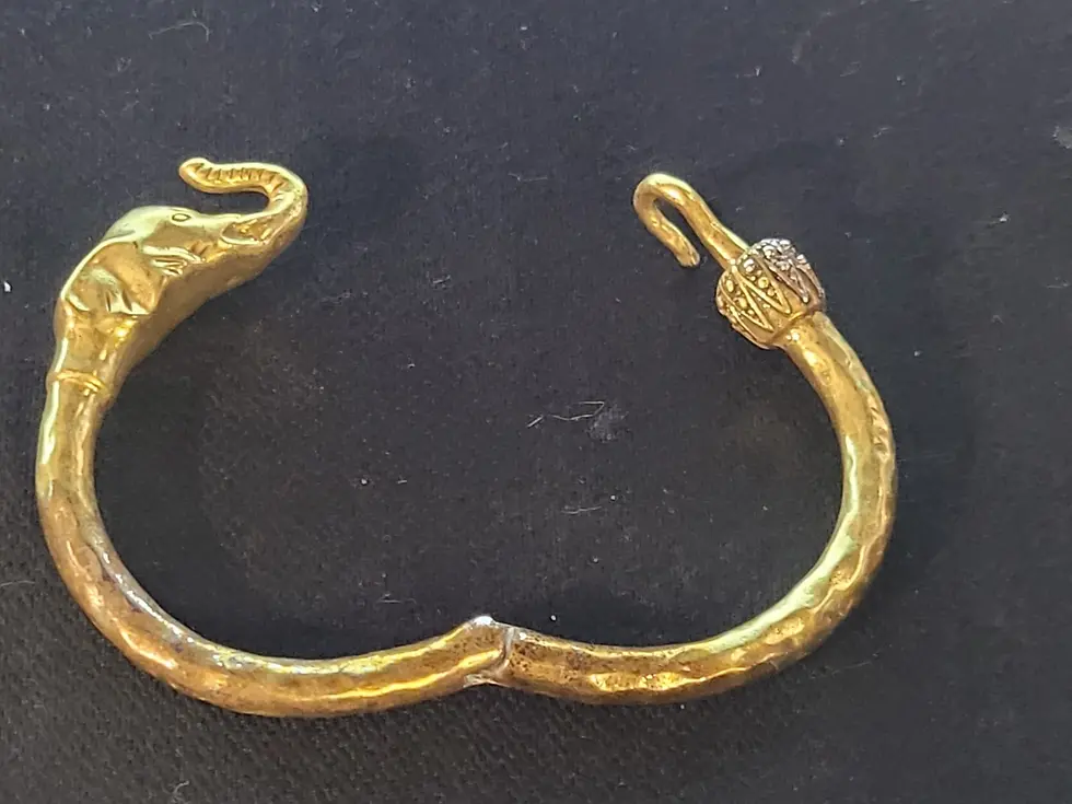 Thumbnail: Lucky Brand Elephant Trunk Up Hinged Bracelet