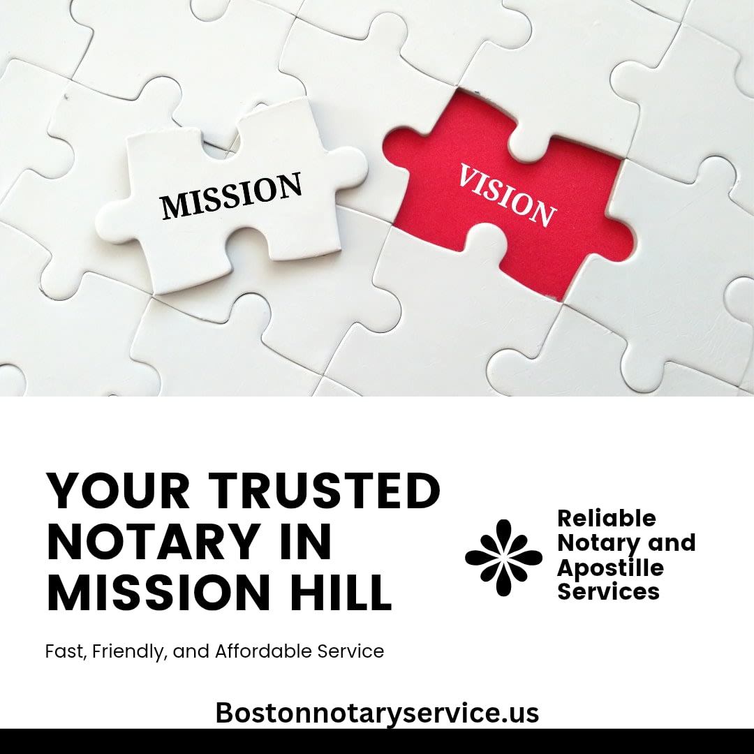 Mobile Notary and Apostille Services in Mission Hill, Boston