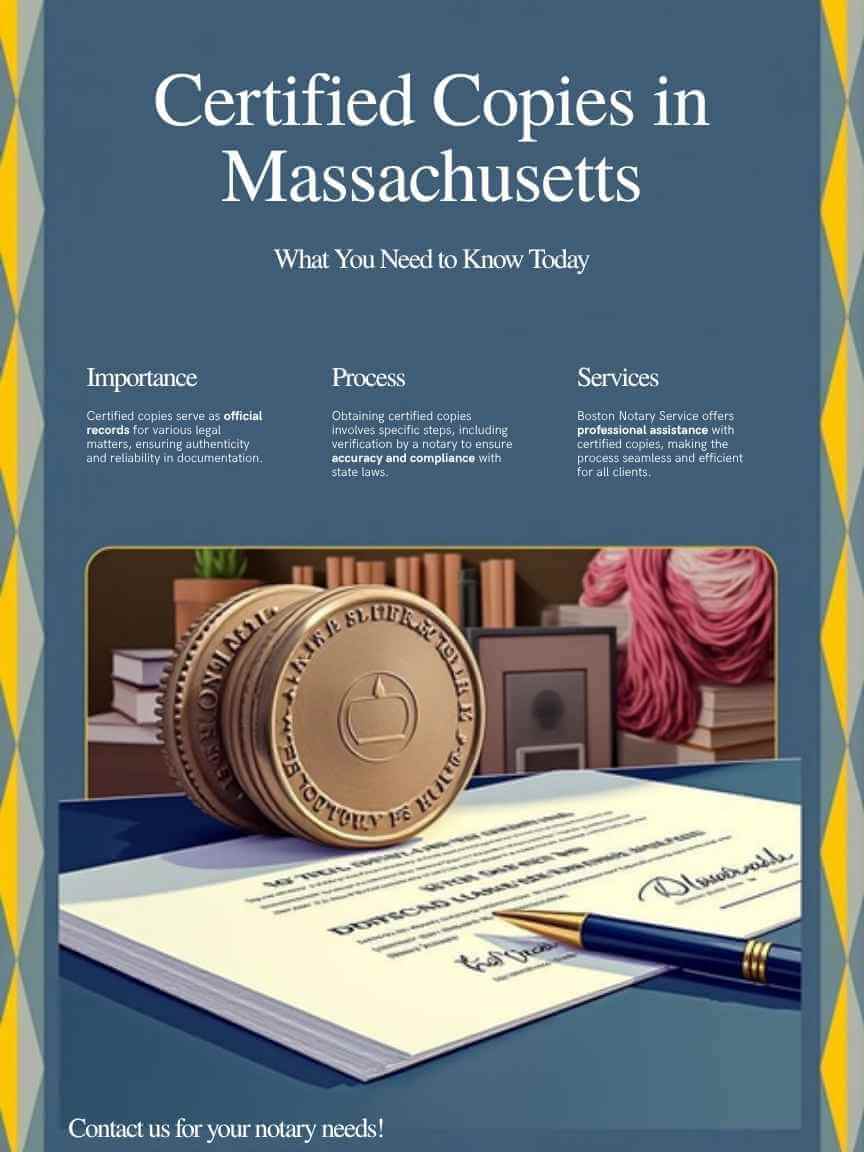 Certified Copies in Massachusetts: What You Need to Know with Boston Notary Service