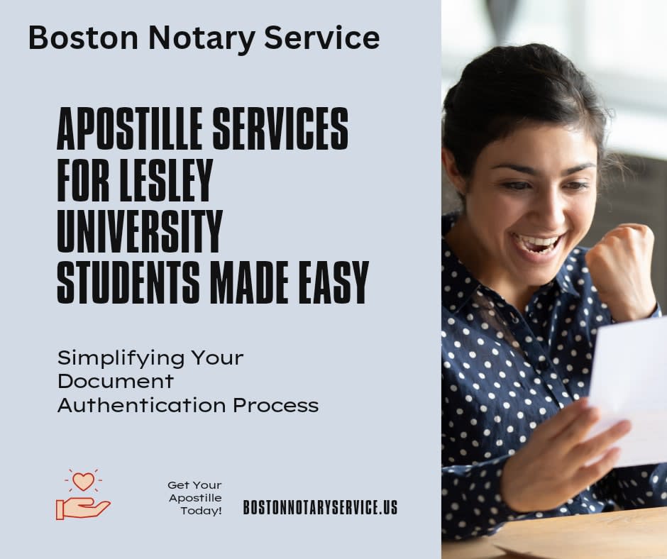 Effortless Apostille Services for Lesley University Students
