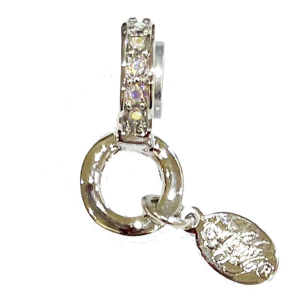 Thumbnail: KIRKS FOLLY CHARM HOLDER TO USE WITH THE MAGNETIC NECKLACES! SILVERTONE ~