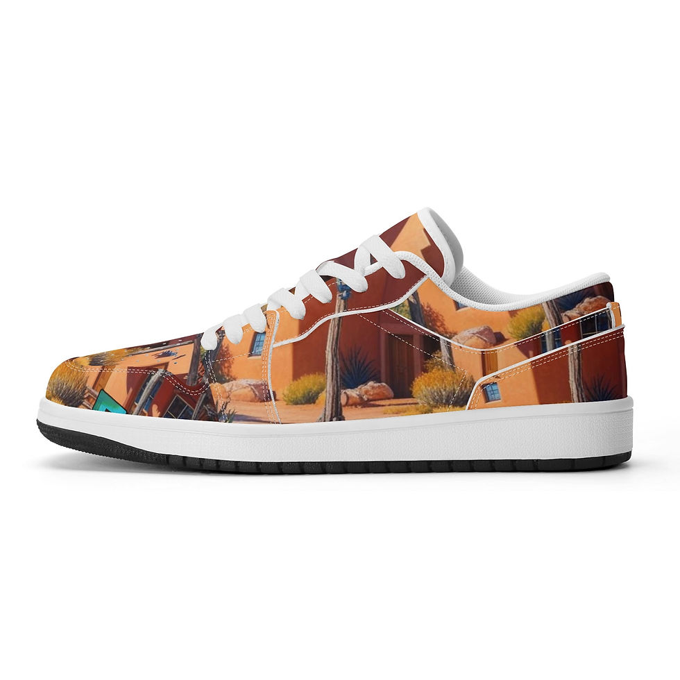 Thumbnail: Men's Premium PU Leather Low Top Sneakers-V2
