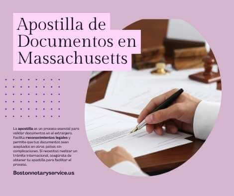 Apostilla de Documentos en Massachusetts