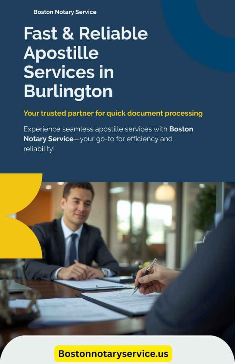 Apostille Services in Burlington, Massachusetts — Fast, Reliable Help from Boston Notary Service