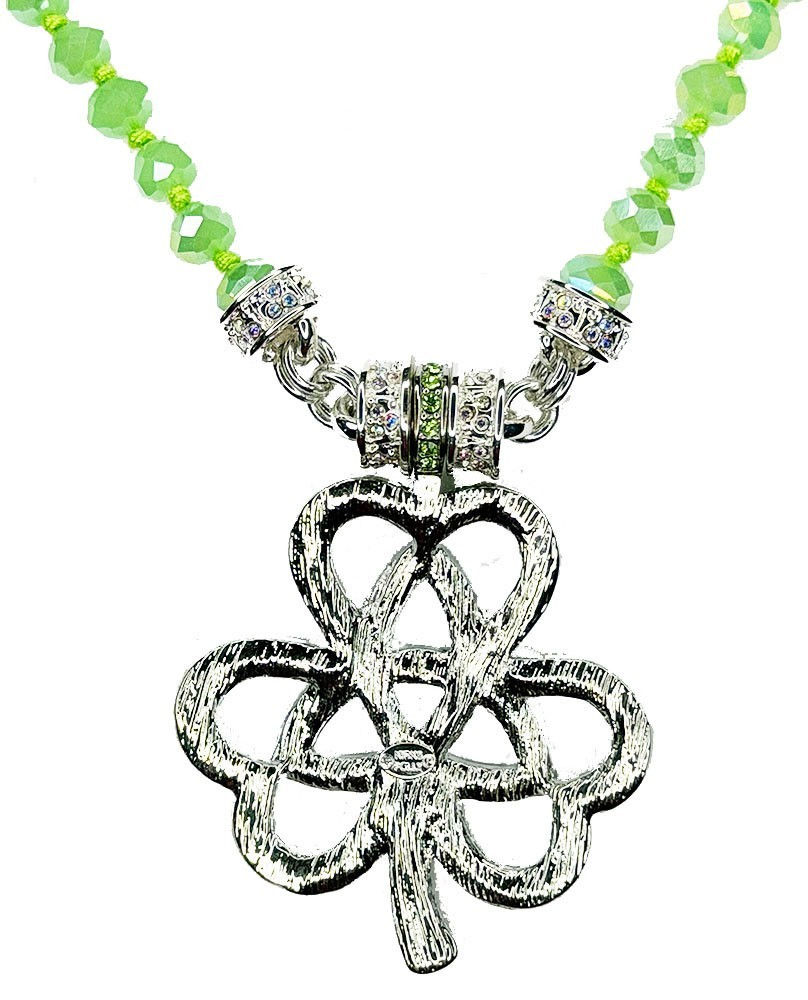 Thumbnail: Kirks Folly Celtic Shamrock Magnetic Necklace ~ sst St Patrick's day