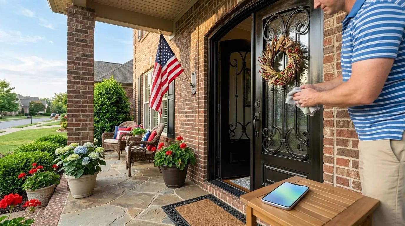 How Should You Update Your Iron Door for Independence Day?