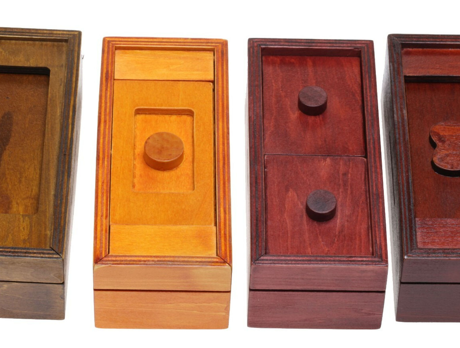 MYSTERIOUS PUZZLE GIFT BOX SET of 4 - gift card / cash holder- tickets lottery