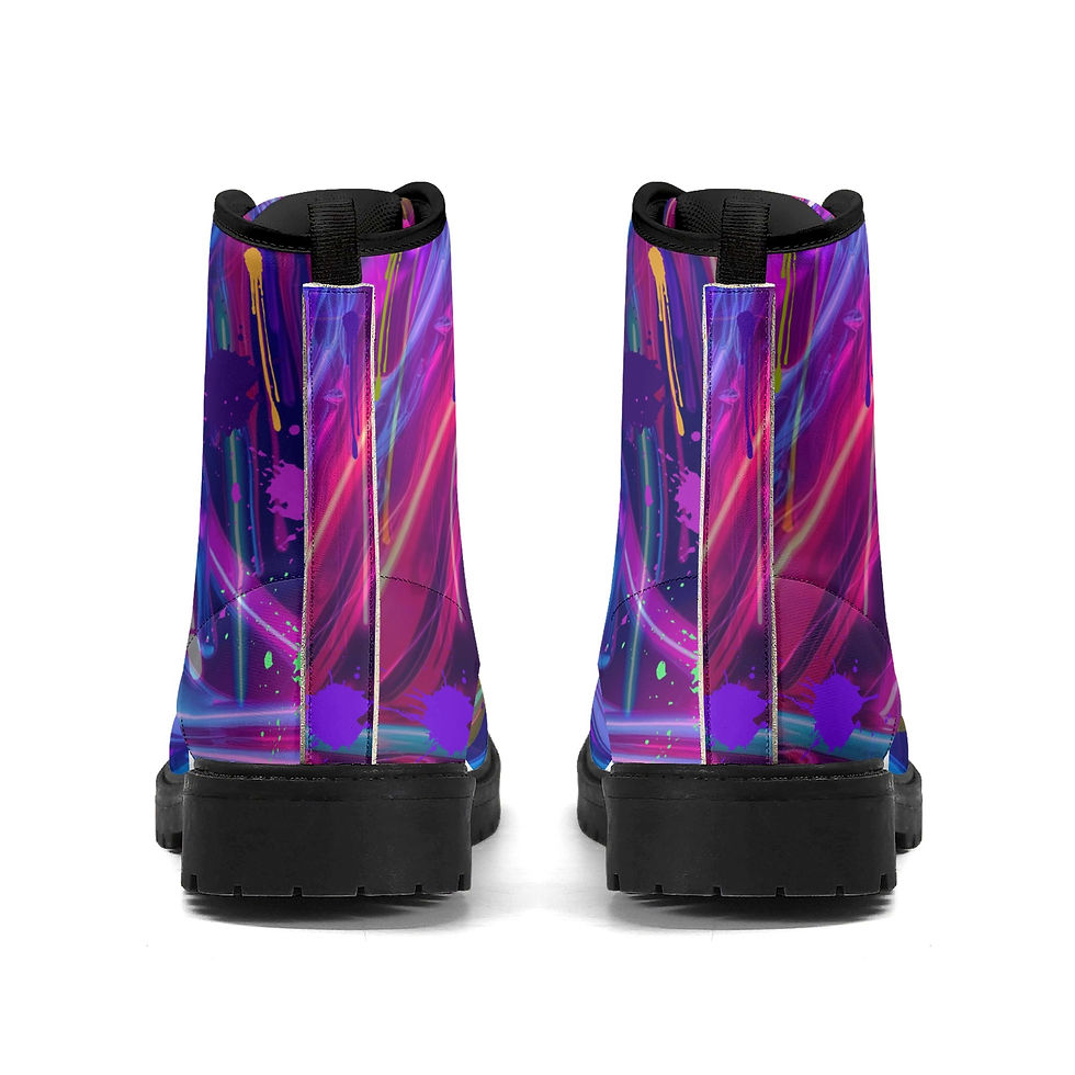 Thumbnail: Women's Upgraded Black Outsole Leather Boots-V2