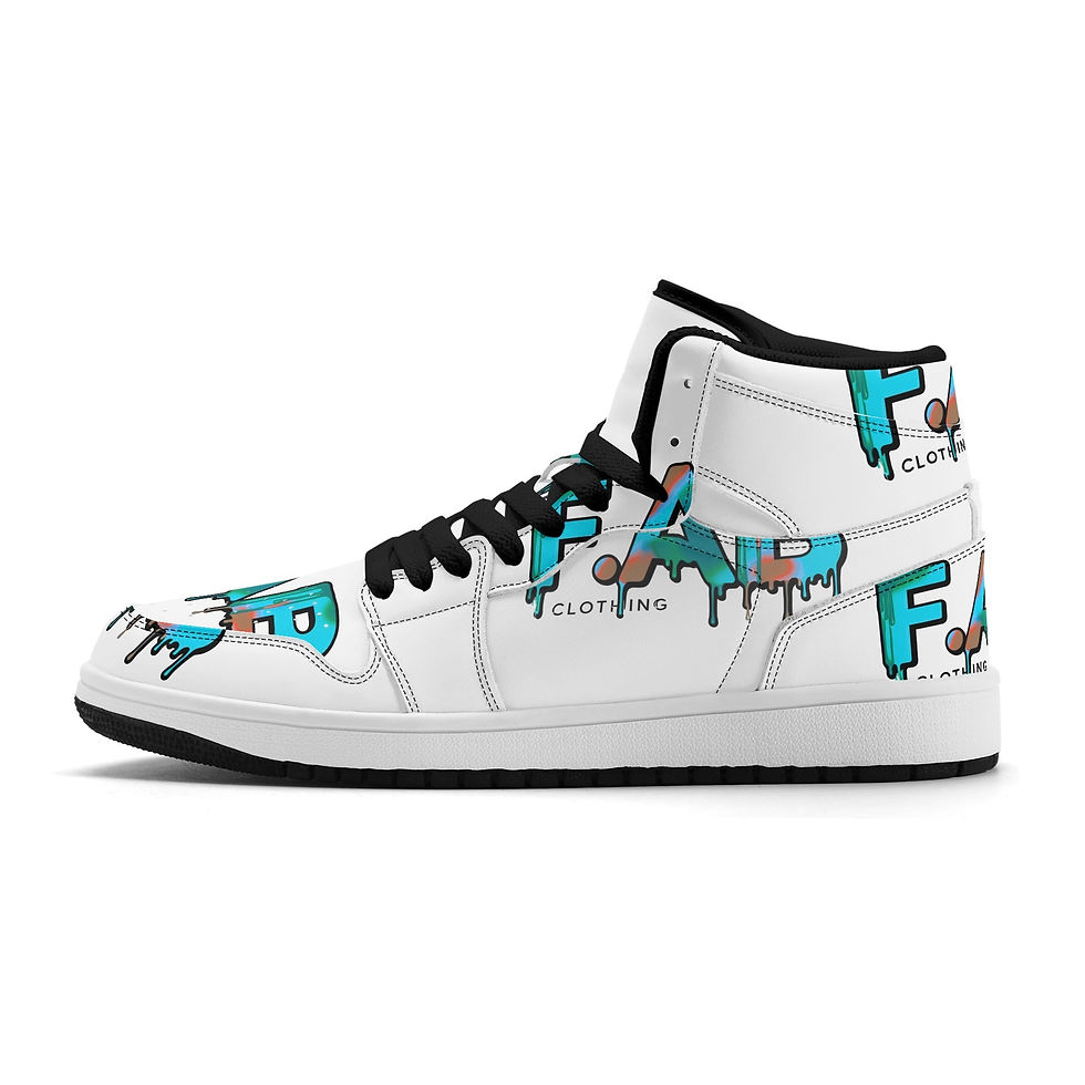 Thumbnail: Men's Premium PU Leather High Top Sneakers-V2
