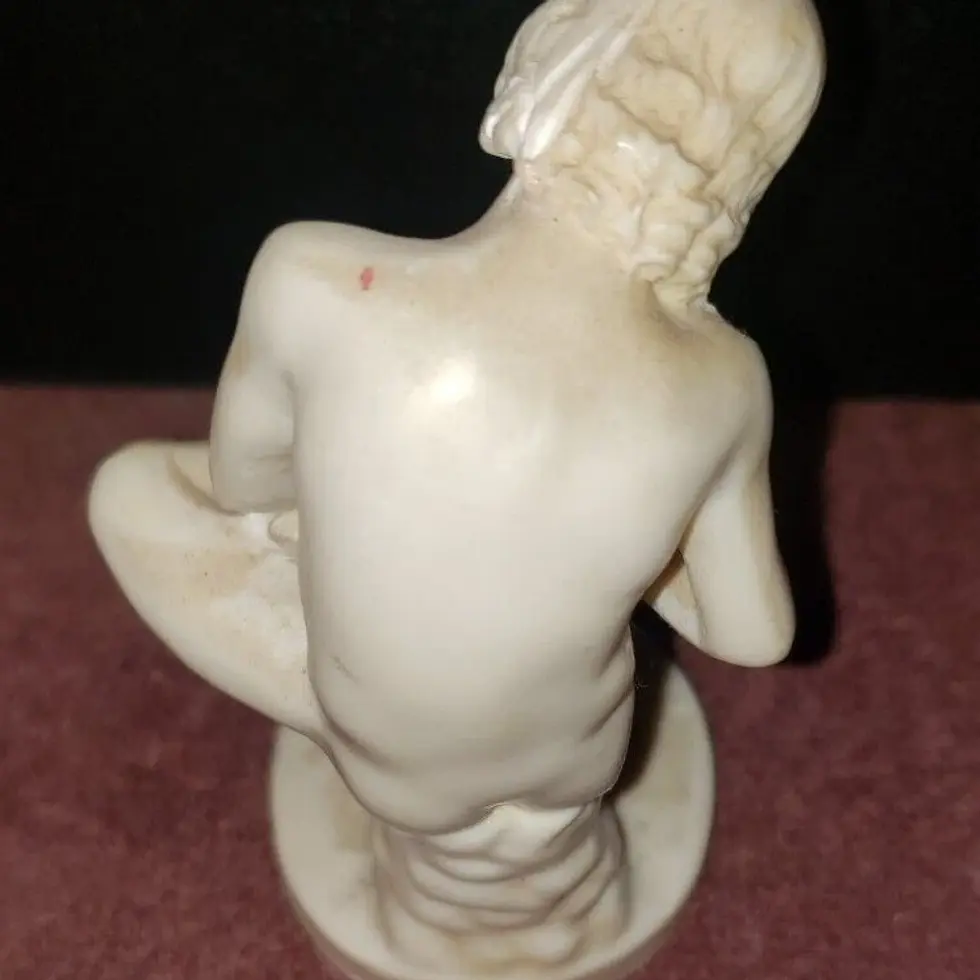 Thumbnail: Vtg A. Santini Sculpture Fedelino 4in H