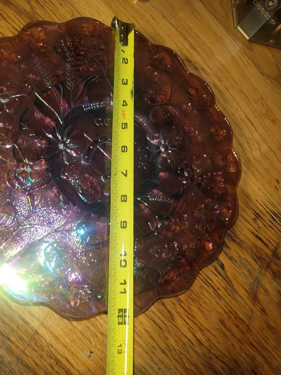Thumbnail: Fenton Lavender Purple Carnival Glass Plate