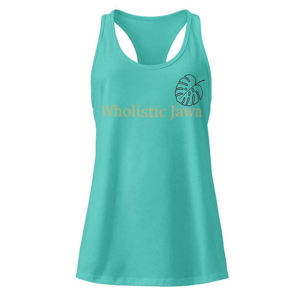Thumbnail: Wholistic Jawn Women’s fitted racerback tank top