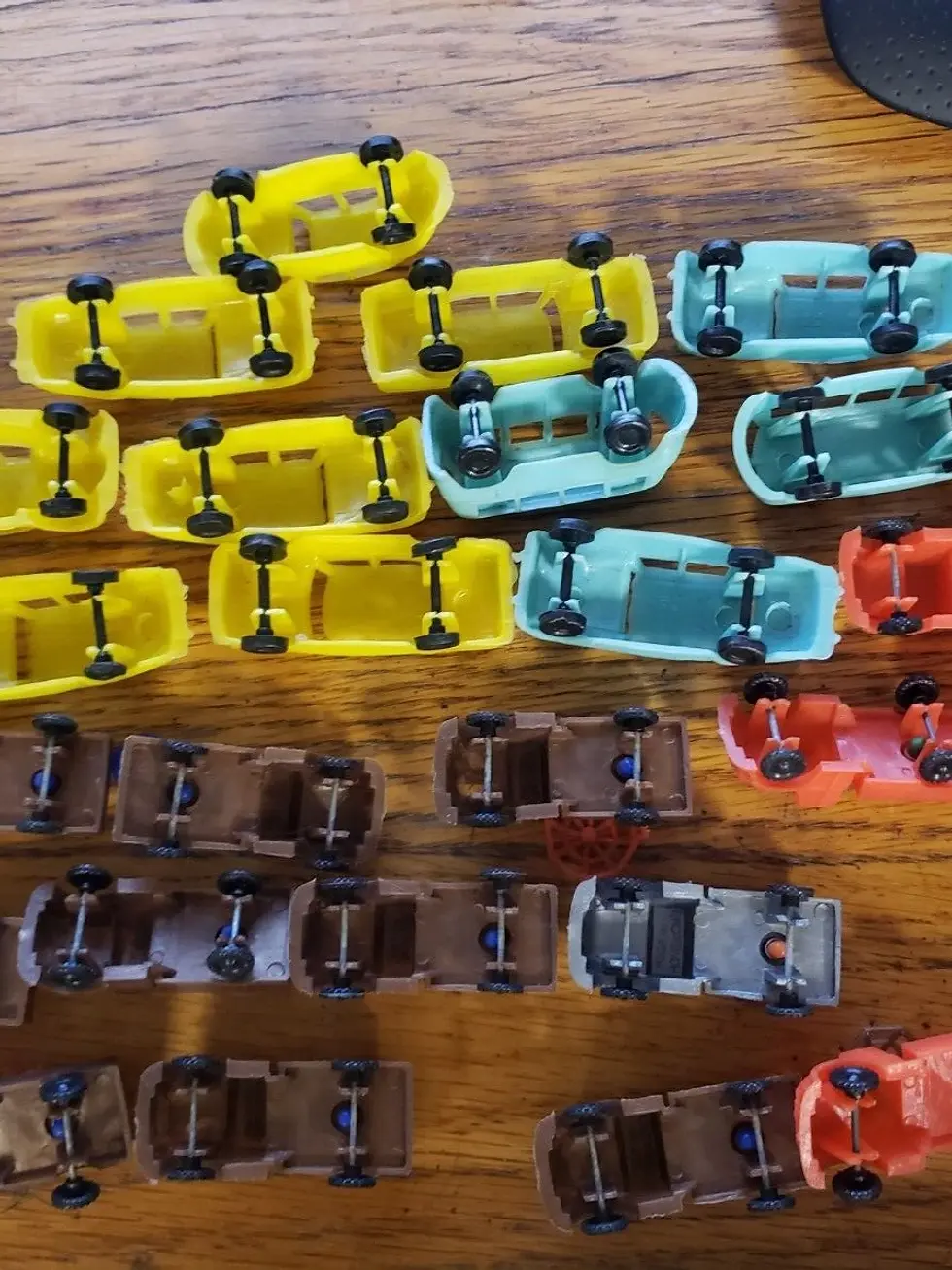 Thumbnail: 25 Vintage Plastic Toy Cars & Jeeps Hong Kong