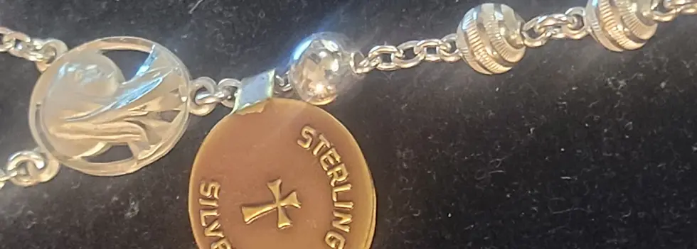 Thumbnail: Vintage Creed Co Sterling Silver Rosary