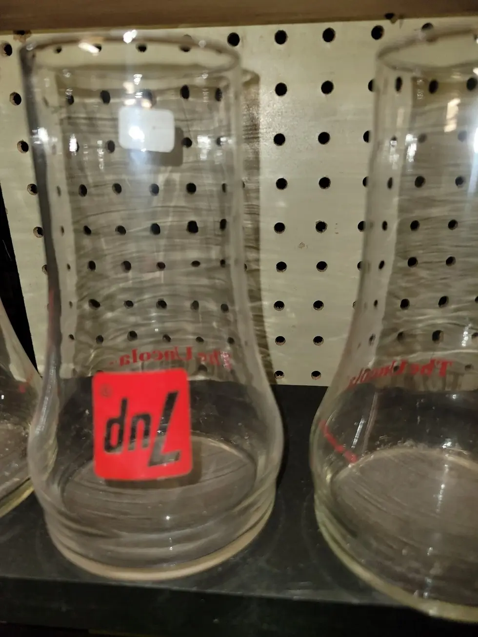 Thumbnail: 4 Vintage 7-Up Uncola Upside Down Glasses