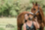 Beautiful woman with her horse