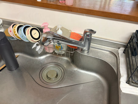 キッチン混合水栓交換