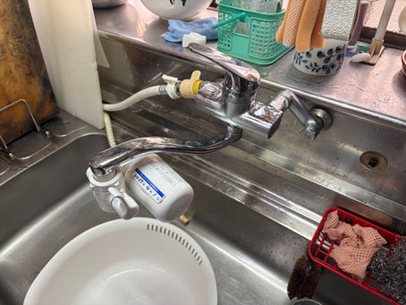 キッチン混合水栓交換