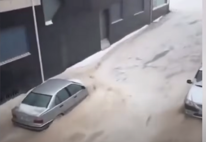 Valencia 11.5 2025, snö och hagel
