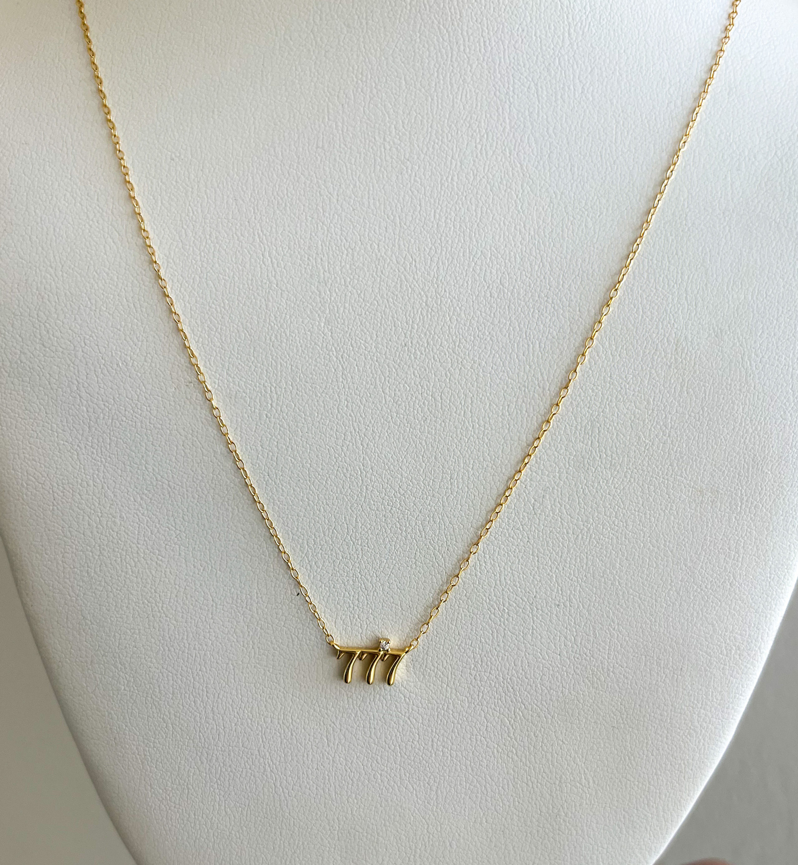 777 Angel Number Necklace | Luck