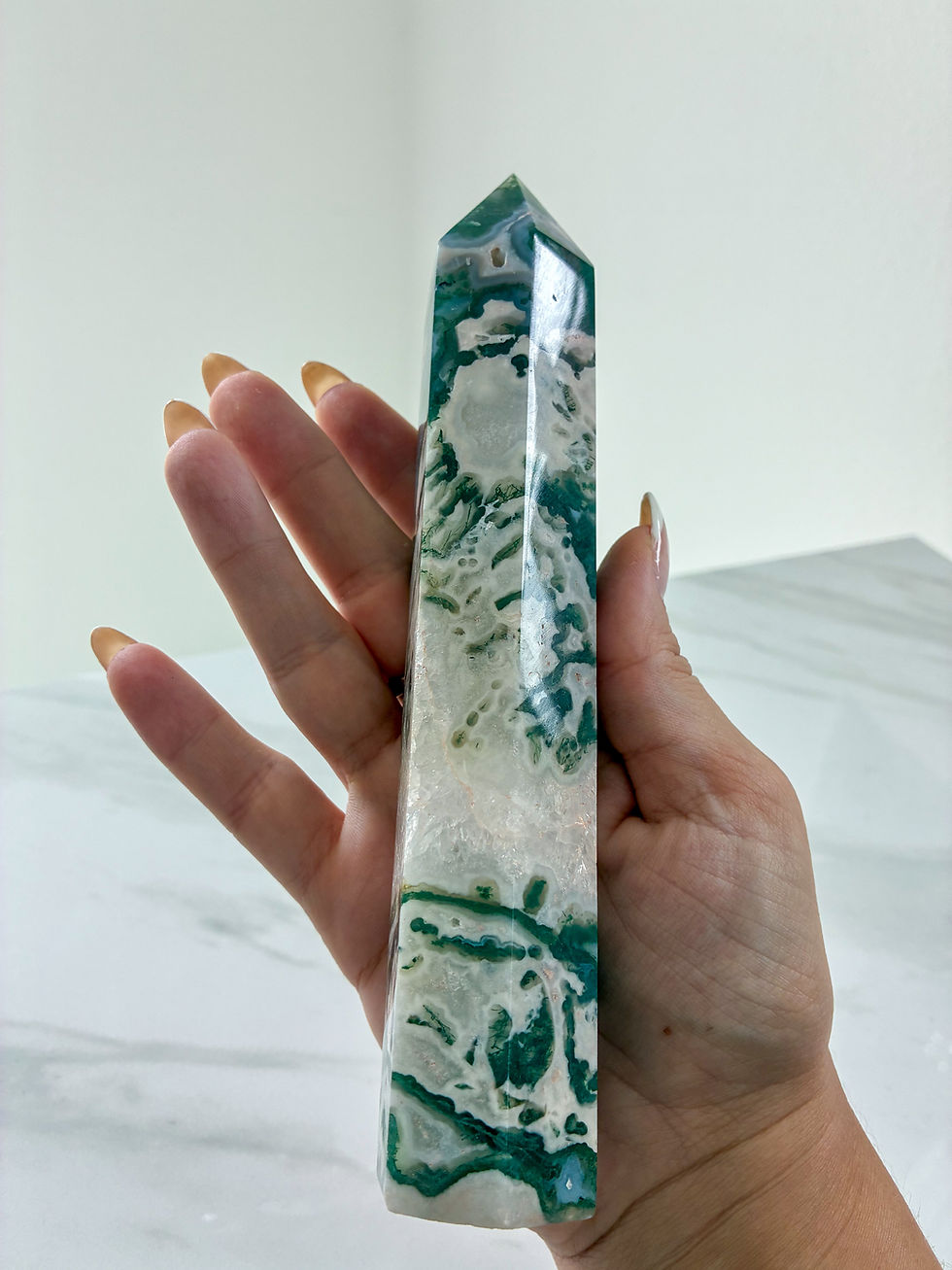 Thumbnail: Moss Agate Tower