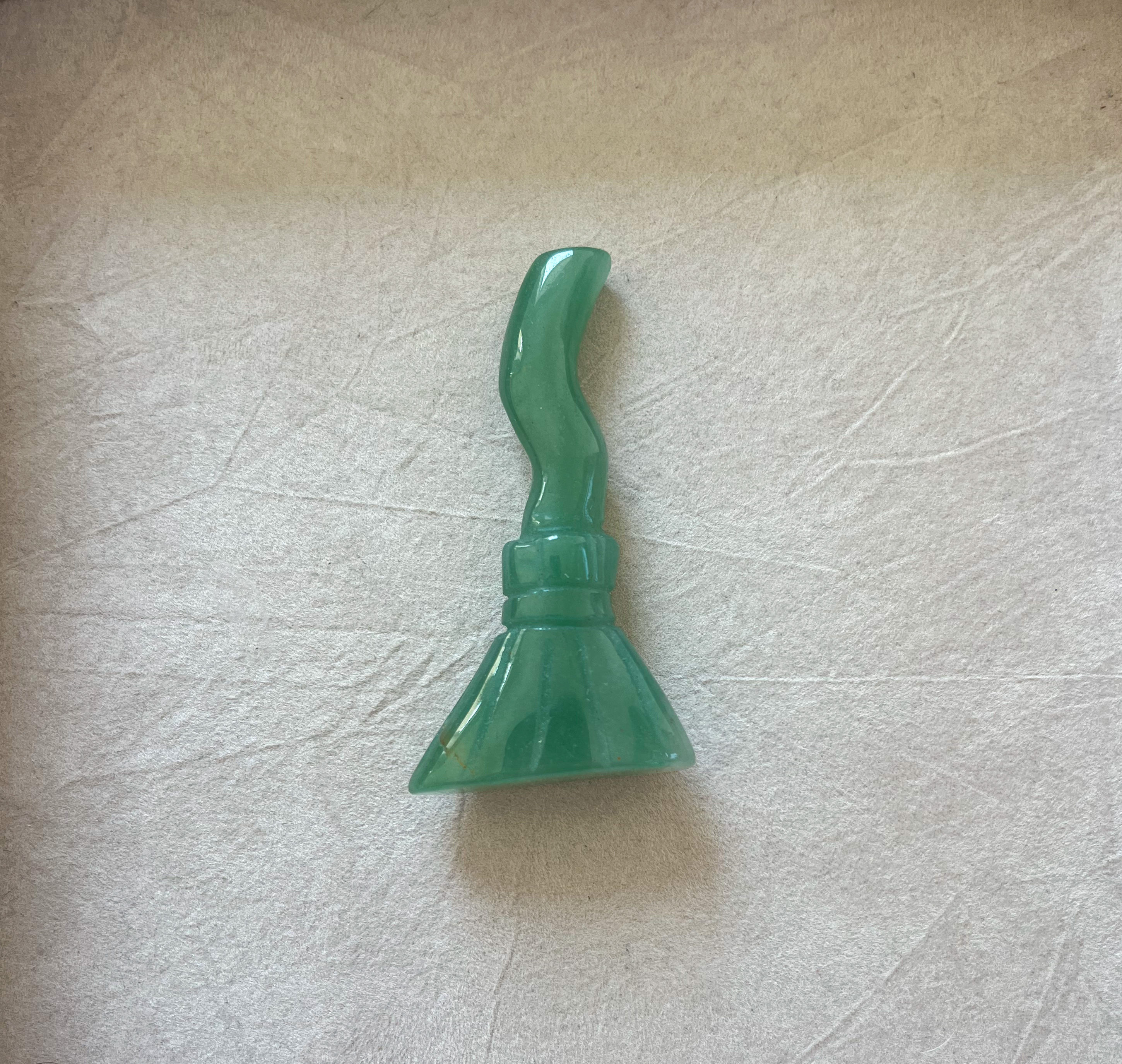 Green Aventurine Witch Broom