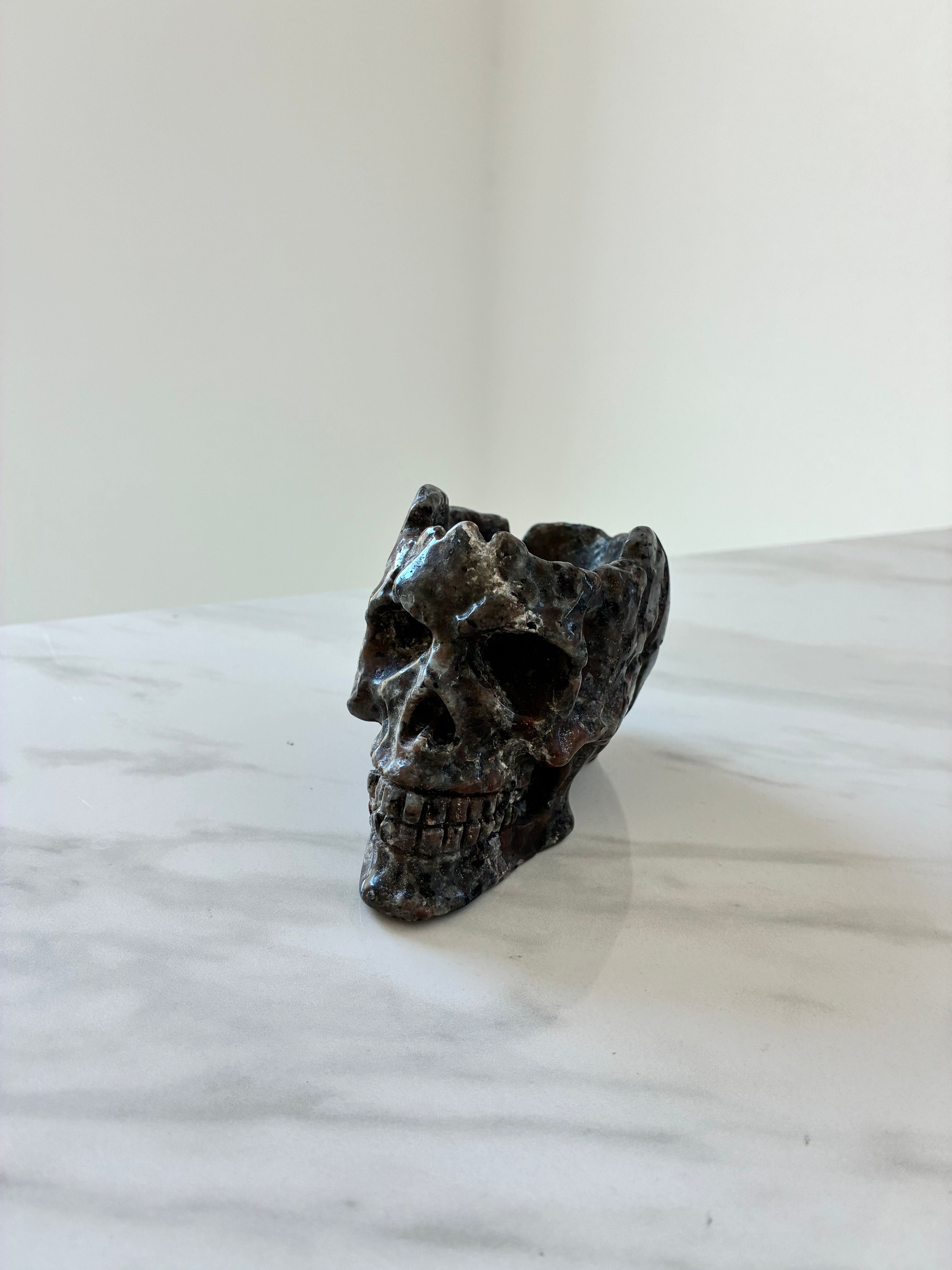 Yooperlite Skull Bowl