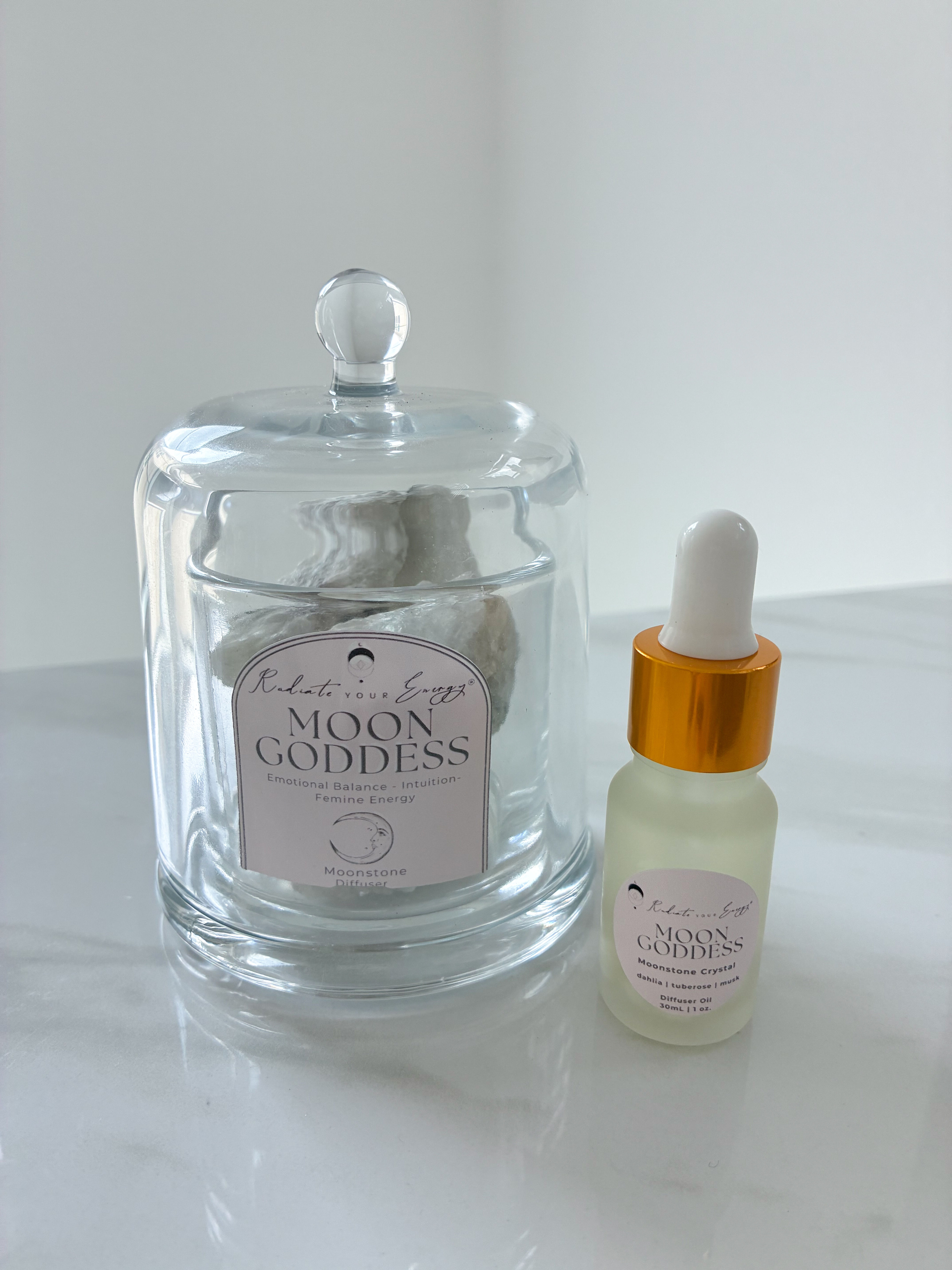 Moon Goddess Moonstone Crystal Diffuser