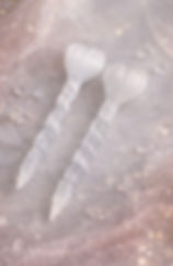 Selenite Heart Wand