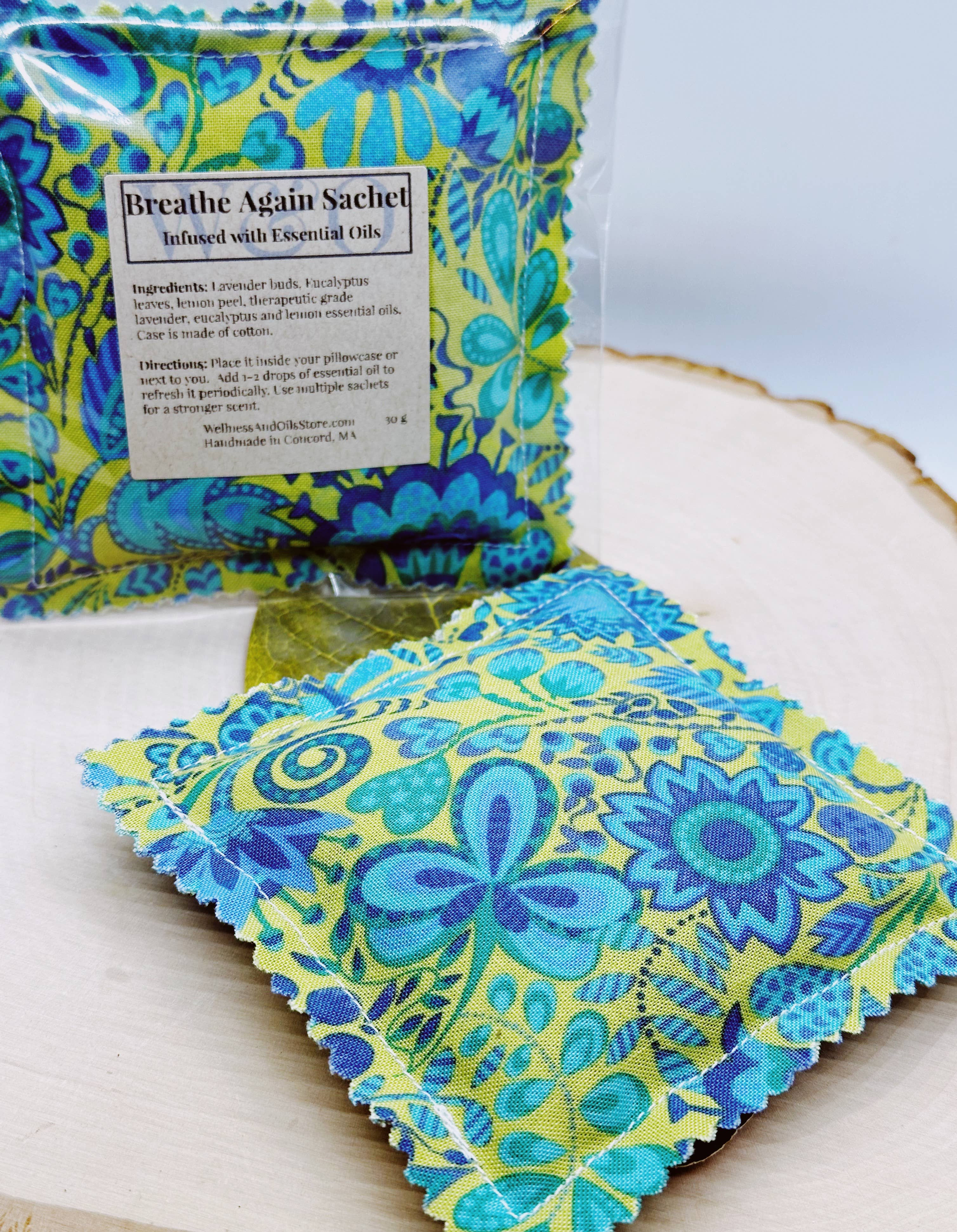 Breathe Again Aromatherapy Sachet – Eucalyptus, Lavender & Lemon