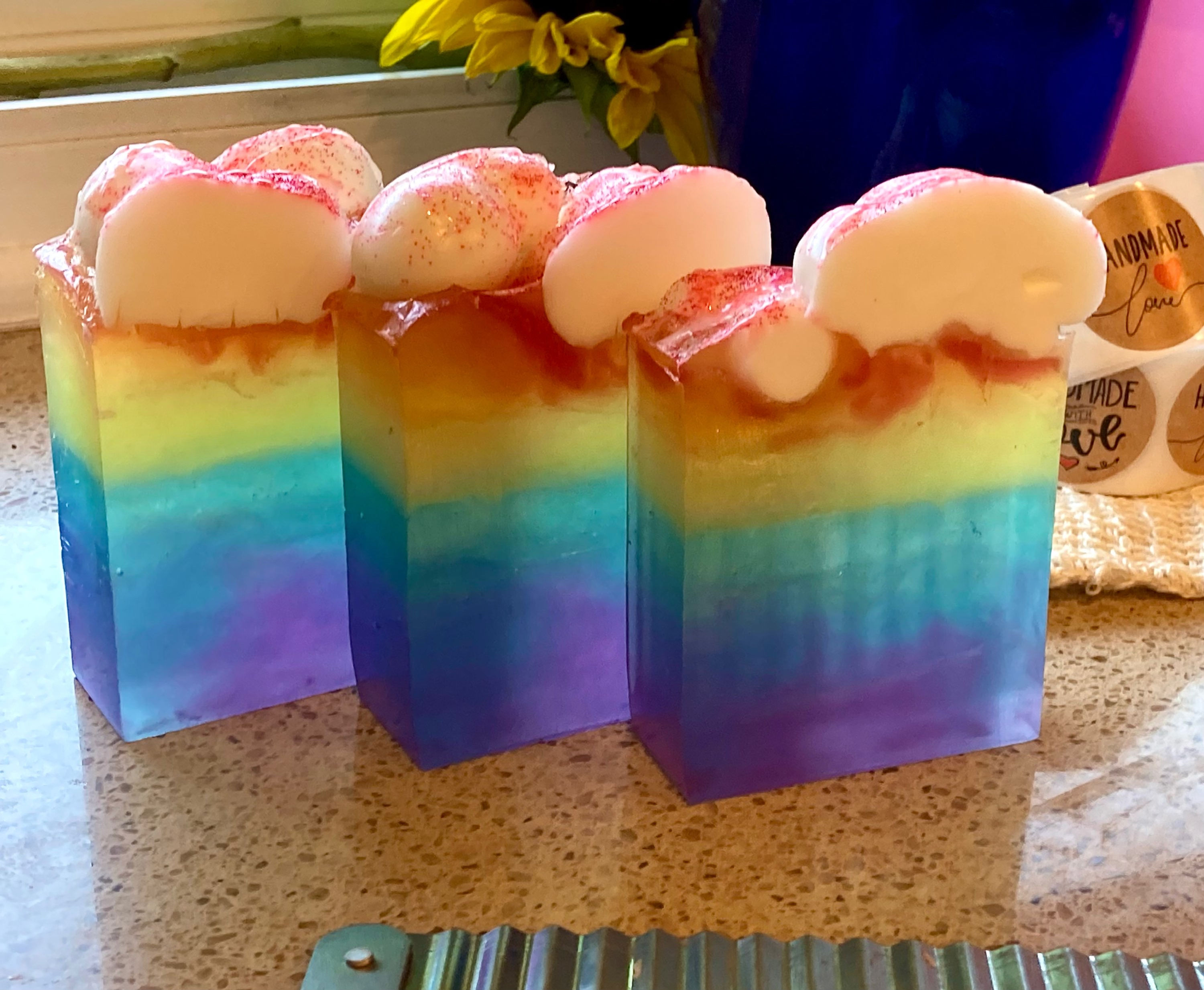 Handcrafted Soap- 🌈Double Rainbow