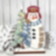 Light Up Snowman Shelf Sitter Pizza and Paint at 812Pizza Co