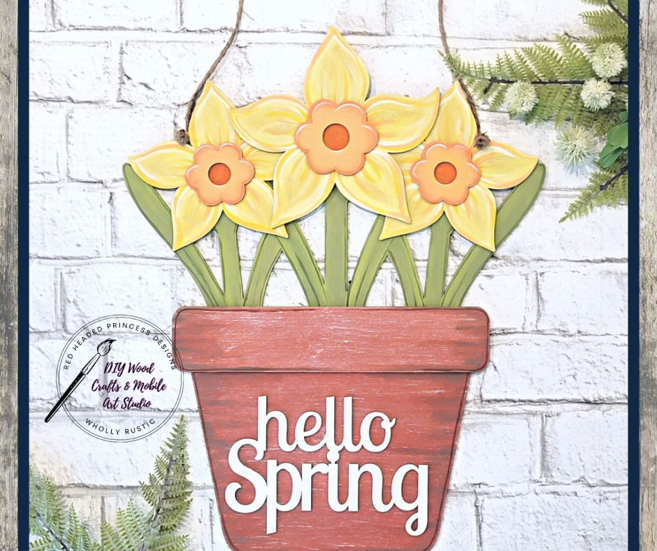 Welcome Daffodil Door Hanger Kit!
