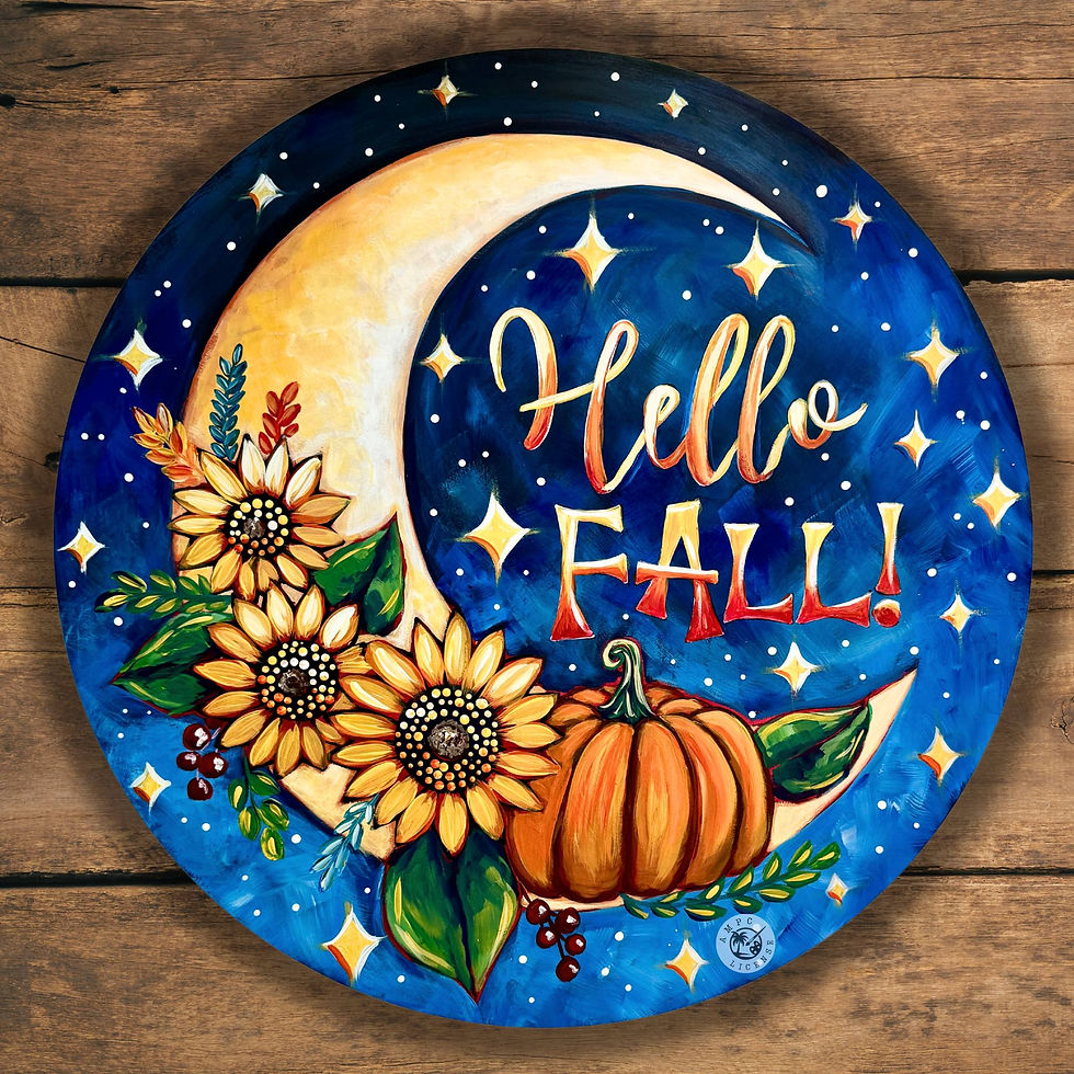 Autumn Glow Door Hanger- Art After Hours with Jeffersonville Public Arts