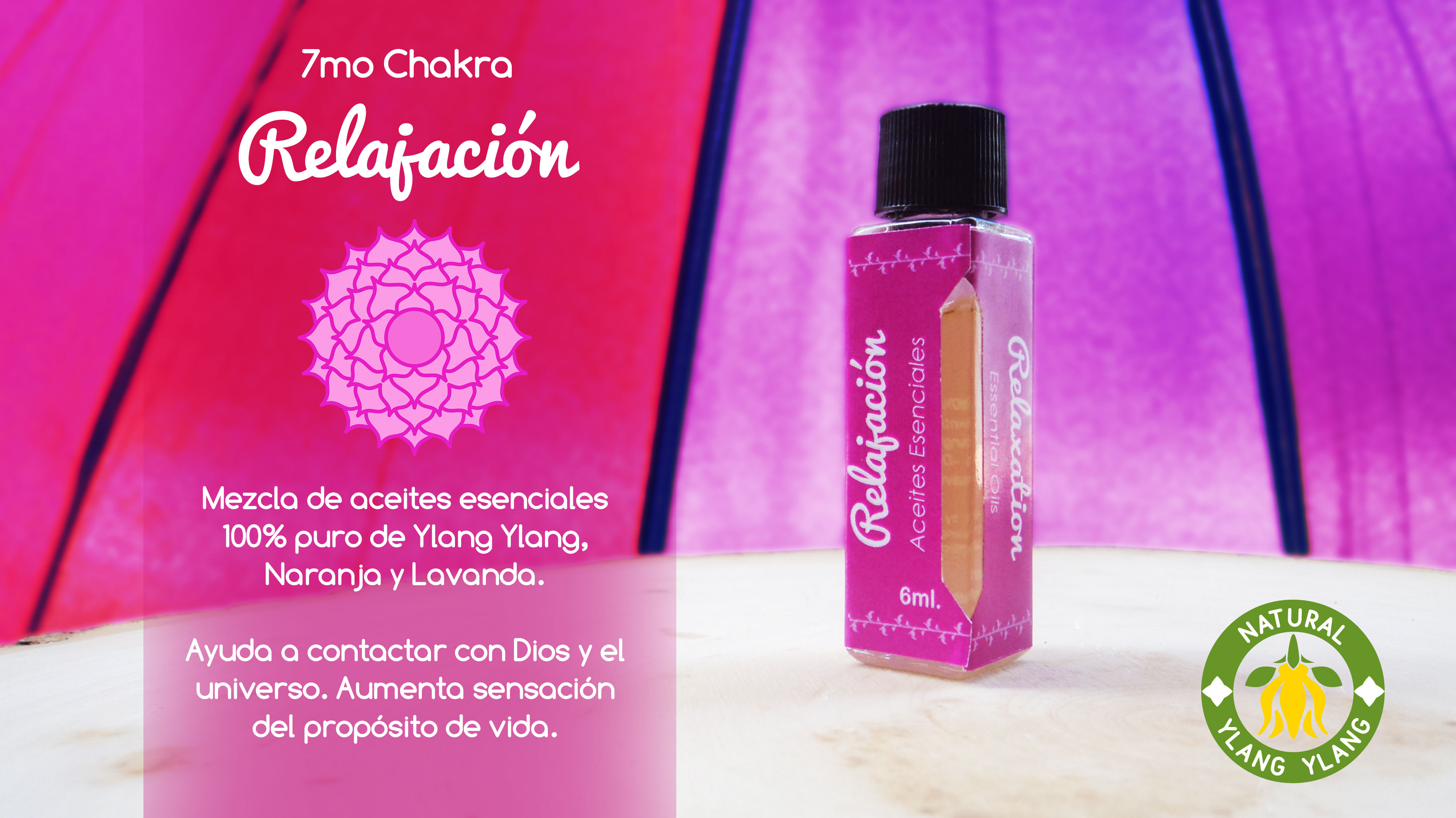 Mezclas de Aceites Esenciales RELAJACIÓN Séptimo Chakra- Sahasrara.