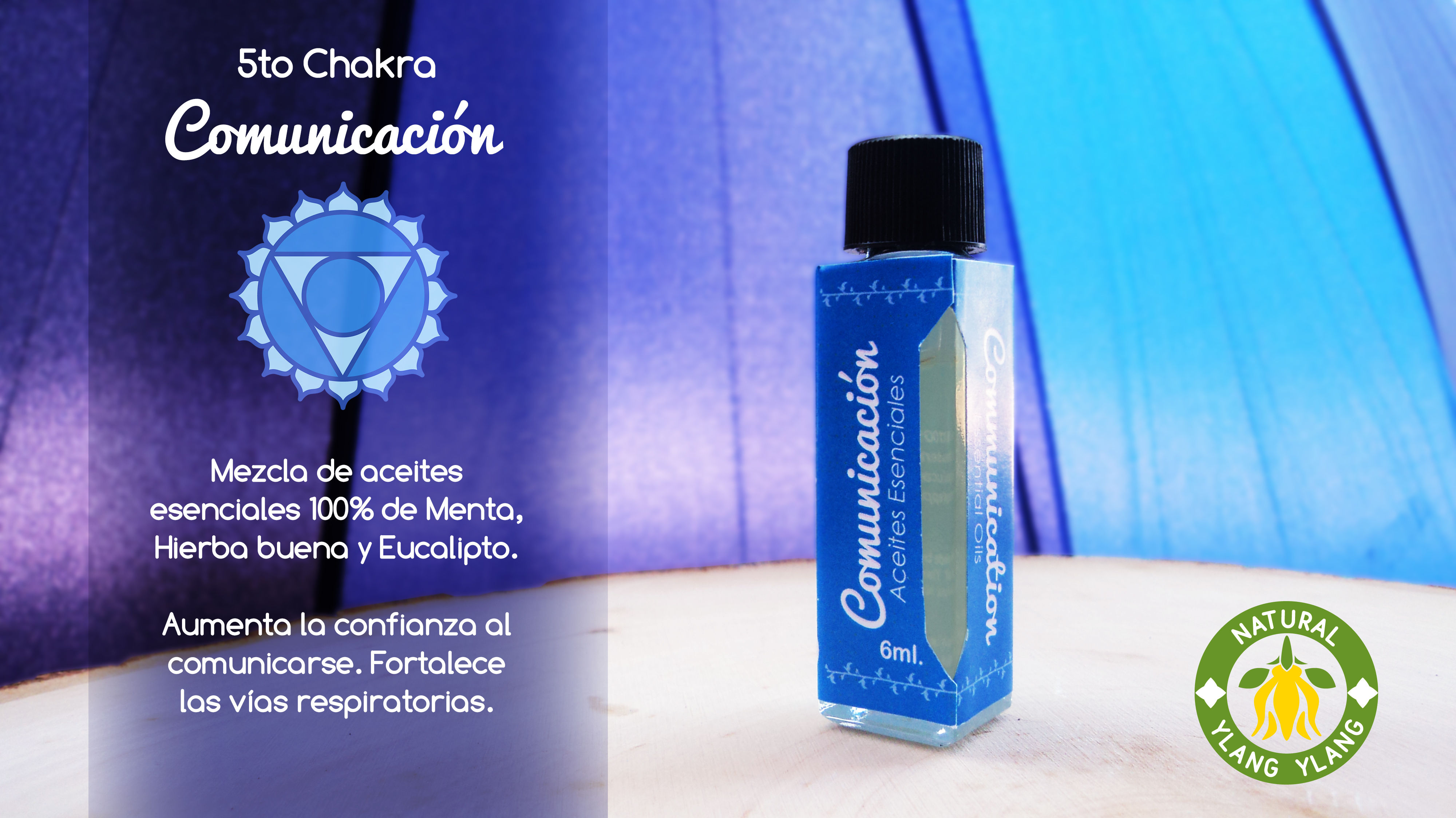Mezclas de Aceites Esenciales COMUNICACIÓN - Quinto Chakra- Vishuddha